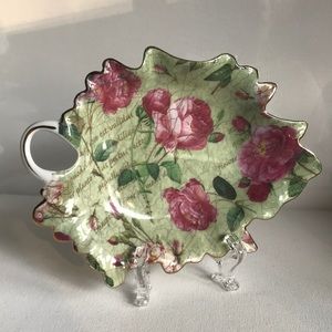Royal Danube Pink Floral Chintz Leaf